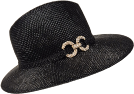 Weba Hats dameshoed Ramie art. 1024/1 - zwart