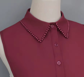 Los kraagje Perle art. 9780 - burgundy