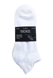 Teckel unisex sneaker/shortsock art. 2309 - wit