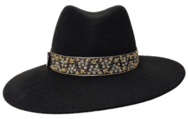 Weba Hats dameshoed Wol art. 1024 - zwart