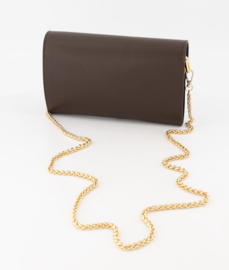 Gelegenheidstasje/clutch art. Valencia - donkerbruin