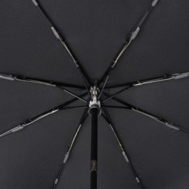 Knirps T.260 Medium Duomatic opvouwbare paraplu Check art. 95 3260 7602 - donkergrijs