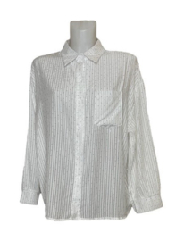 Damesblouse Koko sparkle art. 8752 - melkwit