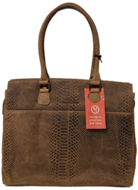 Old West hand- en schoudertas/shopper Waco art. 17289 - bruin
