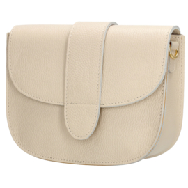 Charm schoudertas leer art. L692 - beige