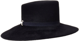 Weba Hats dameshoed Velourvilt art. 1209 - donkerblauw