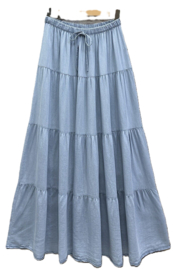Strokenrok lightdenim Alexa art. 5332 - lichtblauw