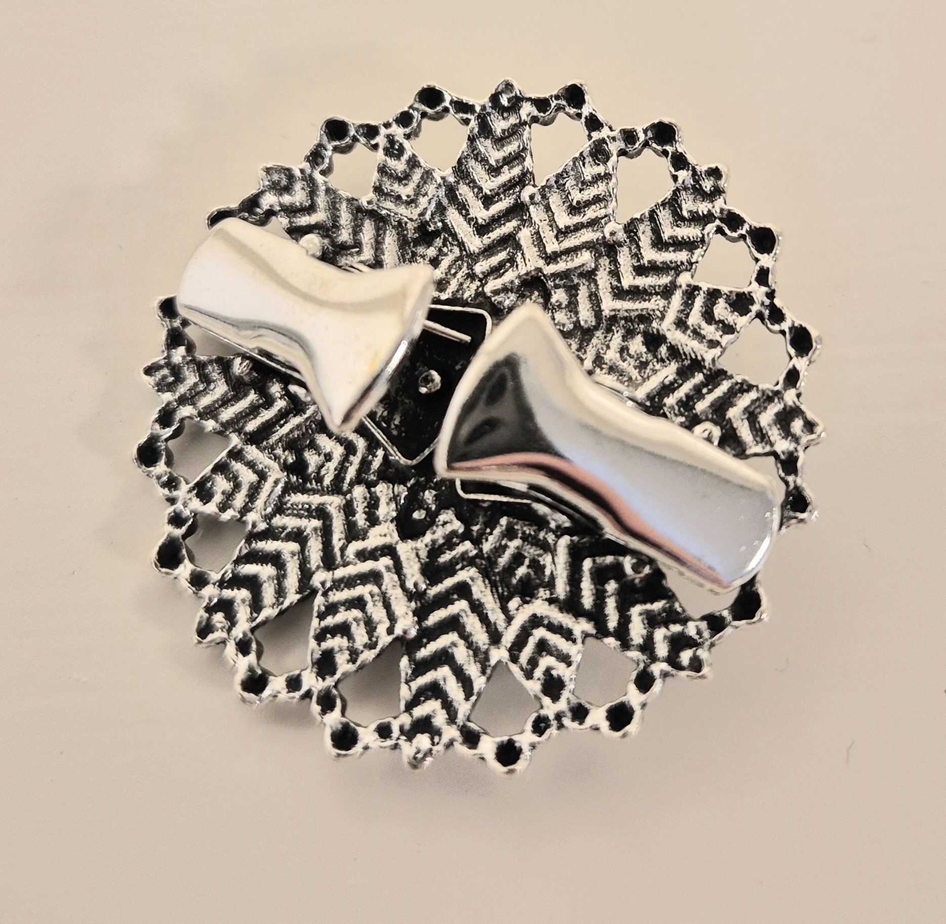 Vestclip/vestsluiting art. 9994 - zilverkleur