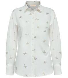 TRIPLE NINE blouse Butterfly art. BLS5927 - offwhite