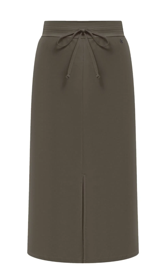 TRIPLE NINE rok art. RK7301 - taupe/groen