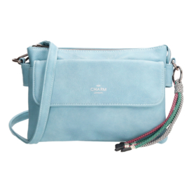 Charm crossbodytas Tottingham art. 20629 - lichtblauw