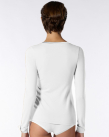 Oroblu Perfect Line T-shirt V-neck long sleeve art. 68171 - wit