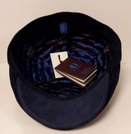 Alfonso d'Este herenpet leder art. 48476 - donkerblauw