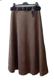 Rok suèdine uni art. 24483 - taupe