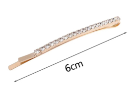 Schuifjes met strass art. 1244 - goudkleur