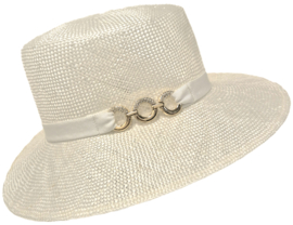Weba Hats dameshoed Ramie art. 4500 - wit