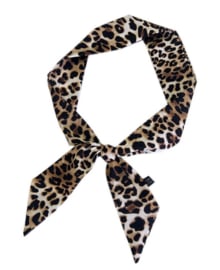 Smal shawltje Leopard - beige/bruin/zwart
