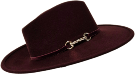 Weba Hats dameshoed Velourvilt art. 1675 - bordeaux