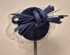 BWS fascinator/haargarnering art. 1708 - donkerblauw