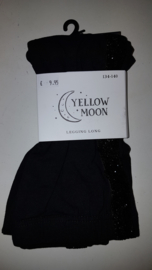 Yellow Moon long legging art. 20247 - zwart met glitterbies