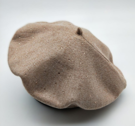 LUX baret Paola met strass art. 3-188 - taupe
