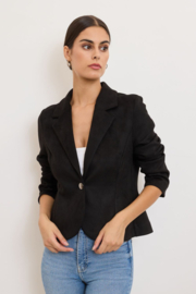 REVD'ELLE suèdine damesblazer Liana art. 8945 - zwart