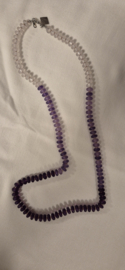 Kralenketting lang art. 1712 - lila/paars
