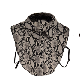 Los kraagje slangenprint art. 8115 - grijs/zwart