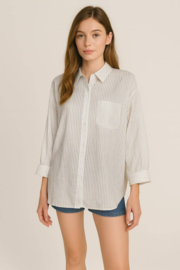 Damesblouse Koko sparkle art. 8752 - melkwit