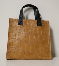 Giuliano hand- en schoudertas art. 2572 - cognac/zwart