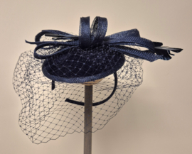BWS fascinator/haargarnering art. 1708 - donkerblauw