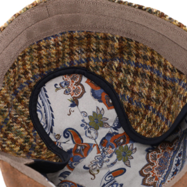 Fiebig herencap met oorkleppen art. 424026 - camel/cognac