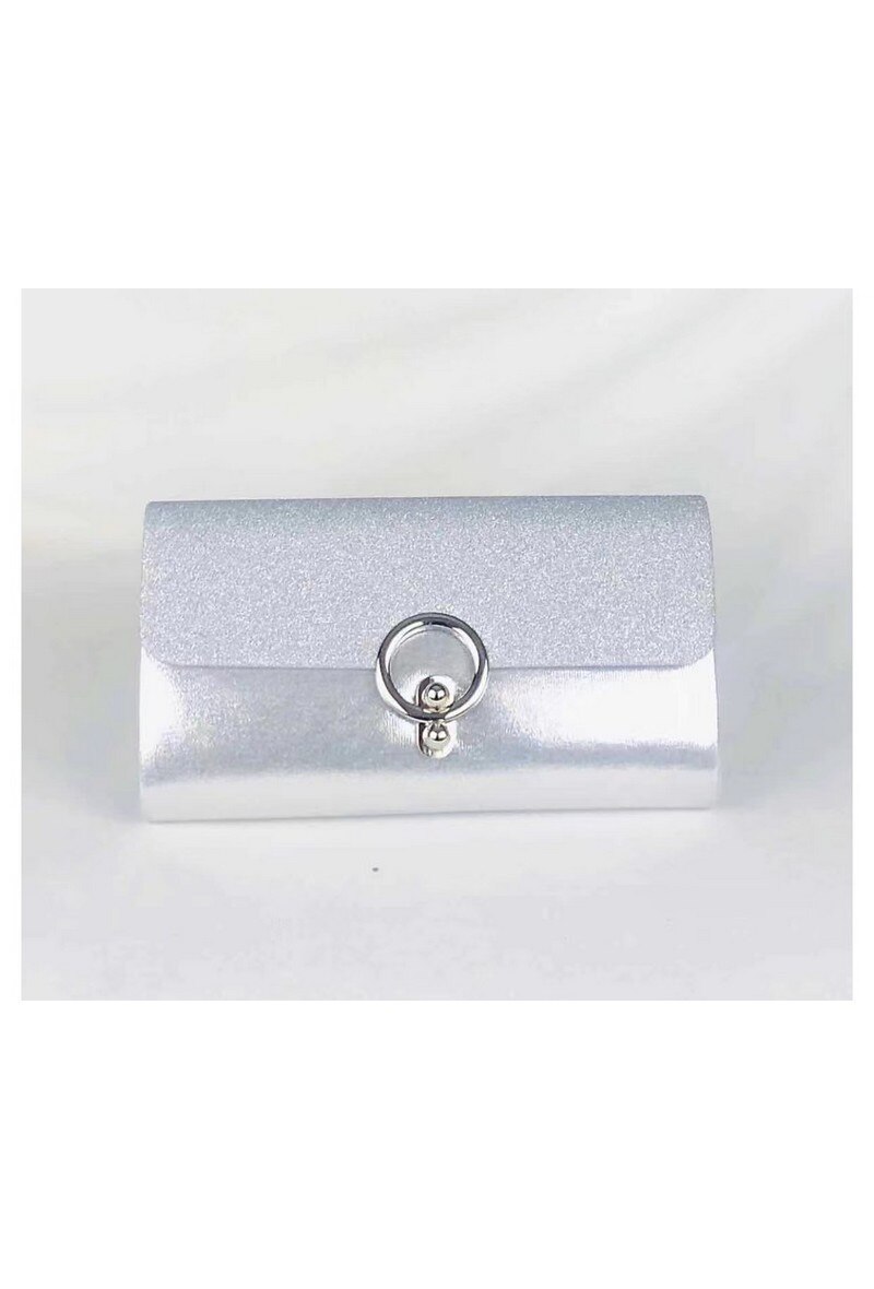 Gelegenheidstasje/clutch art. 19218 - zilverkleur