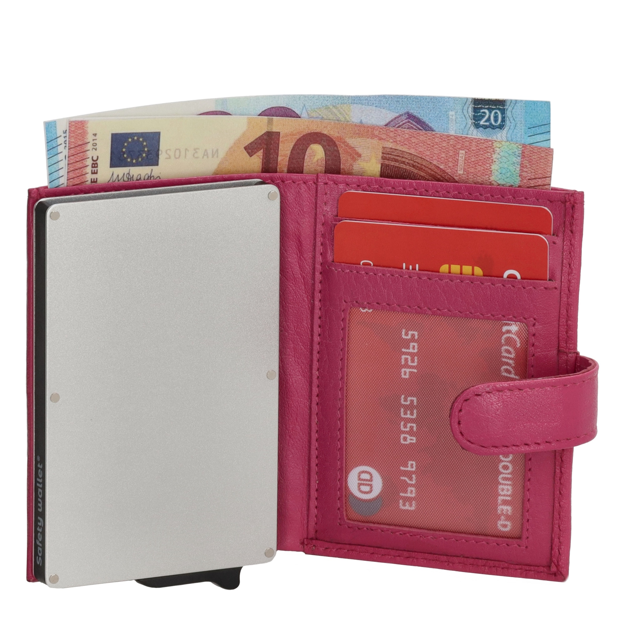 DoubleD pasjeshouder/creditcardetui FH art. 18208 - fuchsia