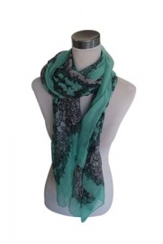 Damesshawl art. 811558/4001 - groen