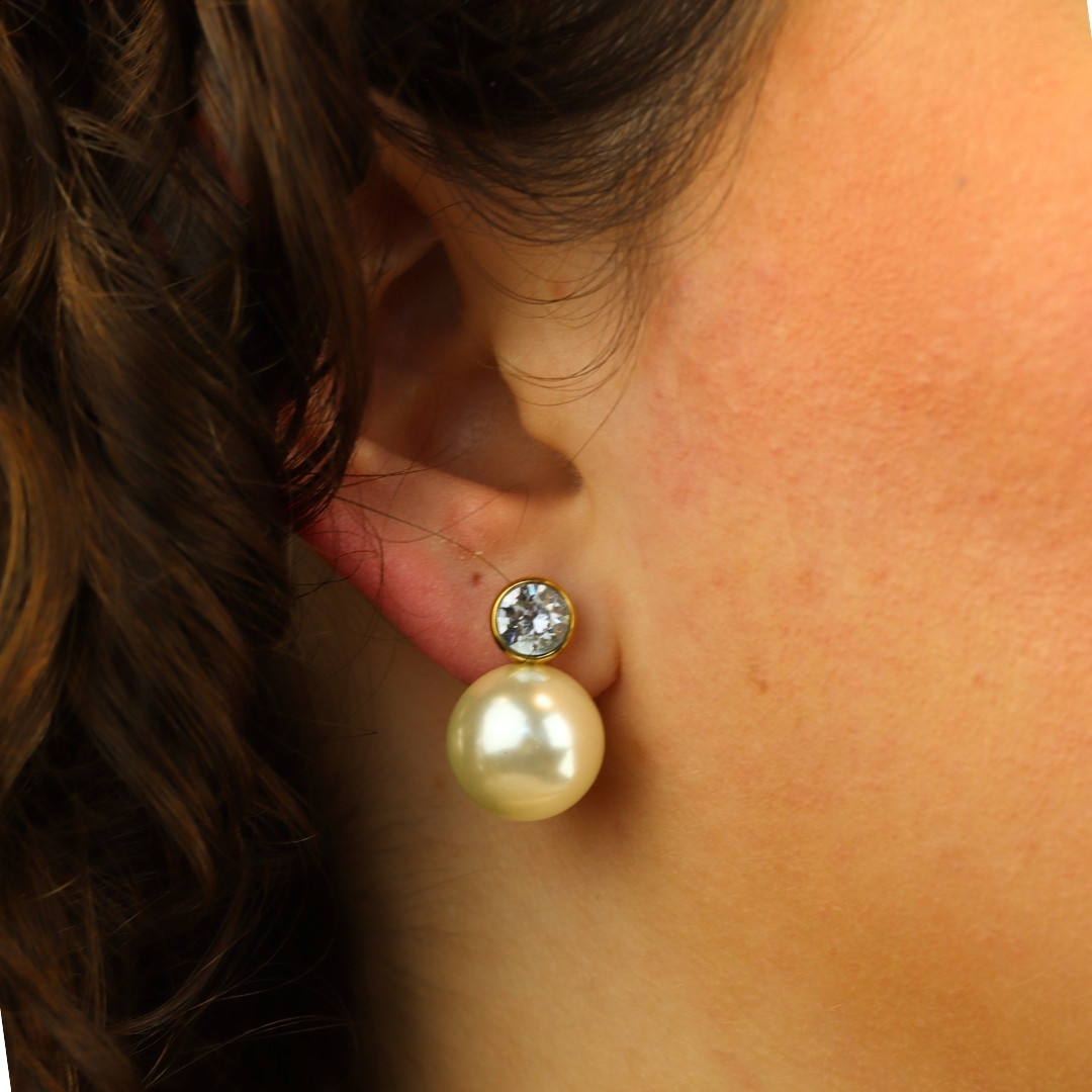 Camps & Camps oorbellen White Pearl art. 2S115_PE - wit