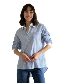Inspirtation damesblouse art. 90121 - blauw/wit