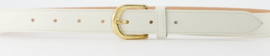 Damesriem classic grain art. Suus  - beige/goudkleur