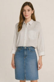 Damesblouse Koko sparkle art. 8752 - melkwit