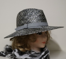 Weba Hats dameshoed Fancy Ramie art. 1024 - grijs gemêleerd