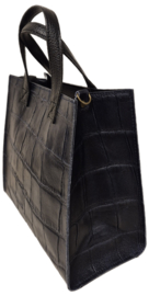 Giuliano hand- en schoudertas art. 2572 - donkerblauw/zwart