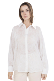 JH damesblouse met kant art. 28608 - wit