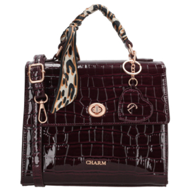 Charm London hand- en schoudertas Knightsbridge art. W01383 - burgundy