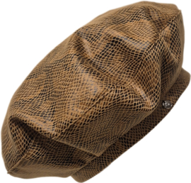 Damesbaret Python Royal XL art. 27726 - cognac/bruin