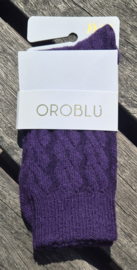 Oroblu damessokken Gwen art. VOBFCB30S - deep purple (paars)