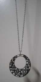 Halflange ketting art. 6582 - zilverkleur