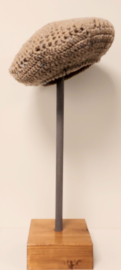 Kinderbaret Nelly - donkerbeige gemêleerd