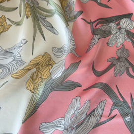 MP luxe vierkante shawl 70 x 70 art. 4063 - roze