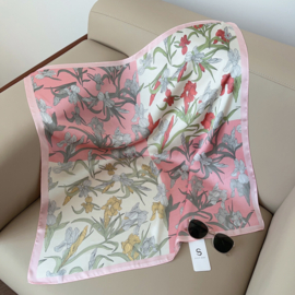 MP luxe vierkante shawl 70 x 70 art. 4063 - roze