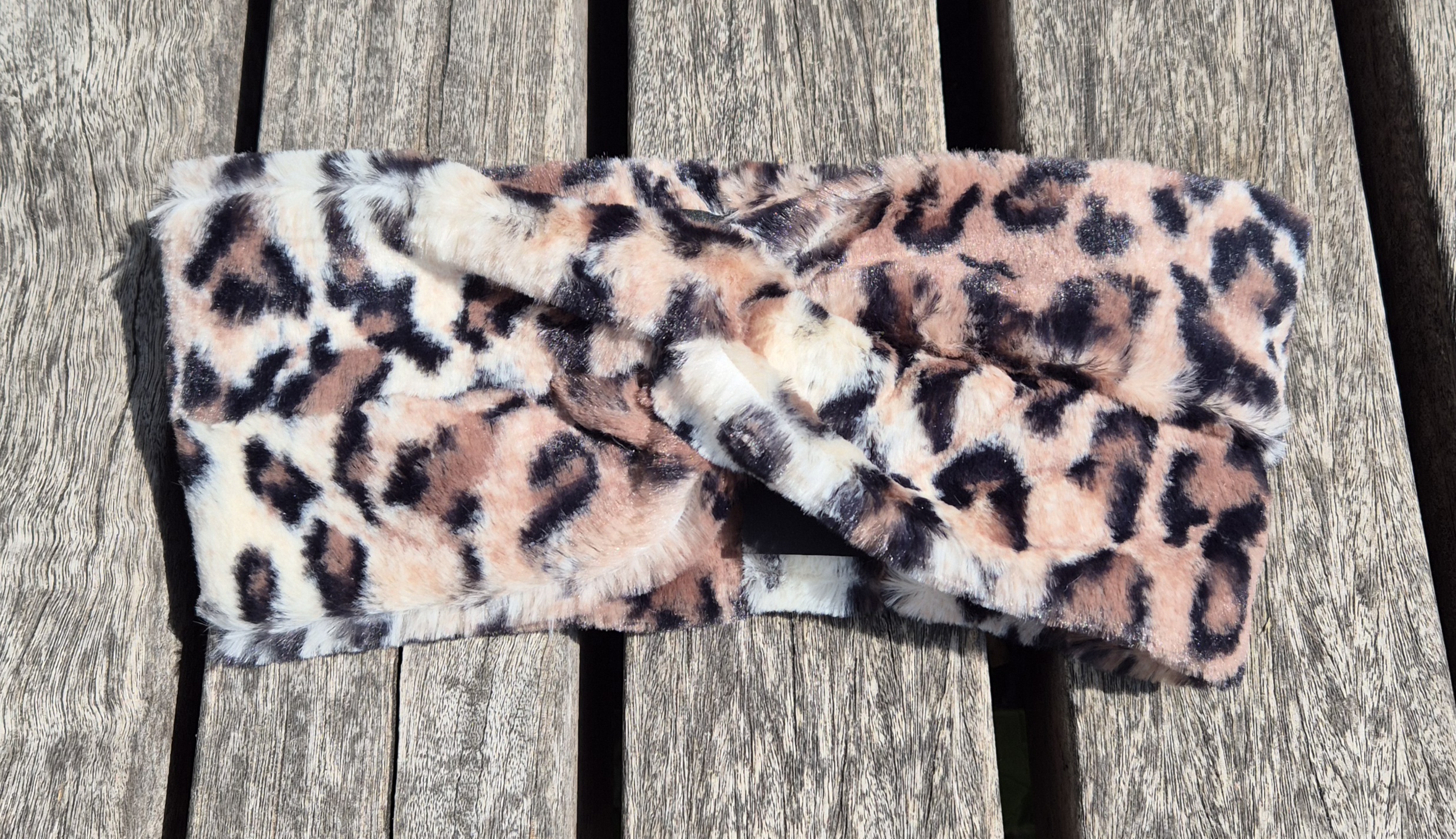 Mayser hoofdband Rita Rose fake fur art. 1327081 – beige/bruin/zwart